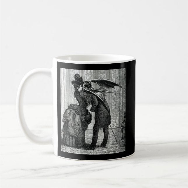 Vintage Vampire-Kaffee-Tasse Kaffeetasse (Links)