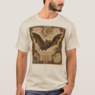 Vintage Vampirfledermaus-Anatomie T-Shirt