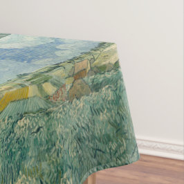 Vintage Van Gogh Ebene bei Auvers mit Regenwolken Tischdecke