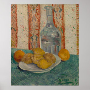 Vintage-Van-Gogh-Küchenkunst - Stillleben mit Zitr Poster