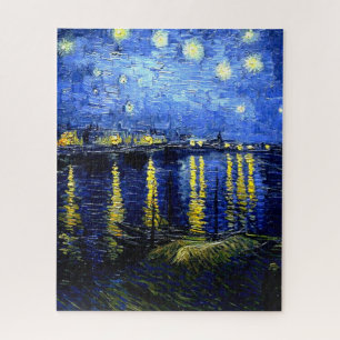 Vintage Van-Gogh-Kunst, Starry Night über Rhone