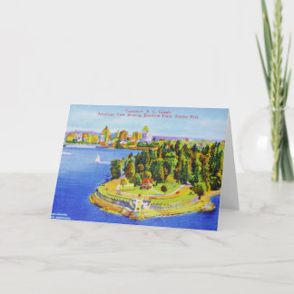 Vintage Vancouver Island Grußkarte Karte