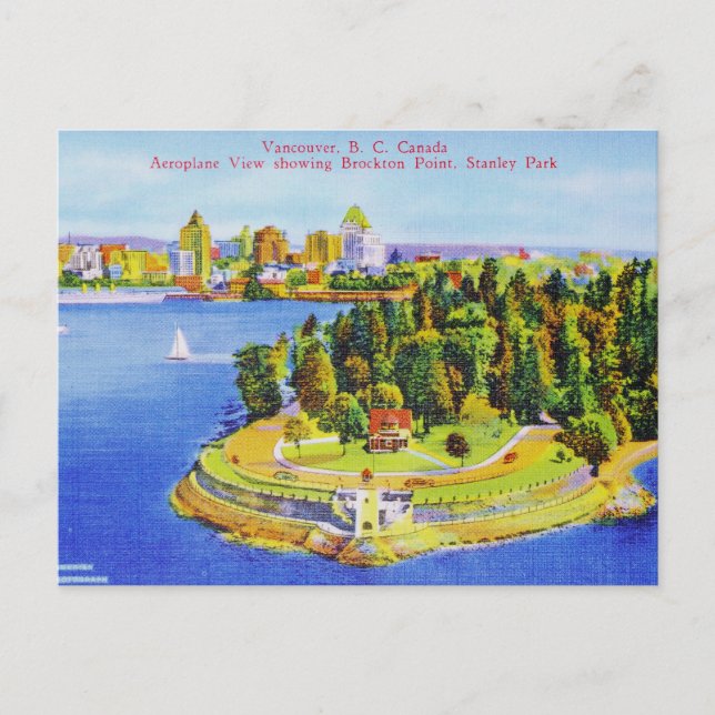 Vintage Vancouver Island Postkarte (Vorderseite)