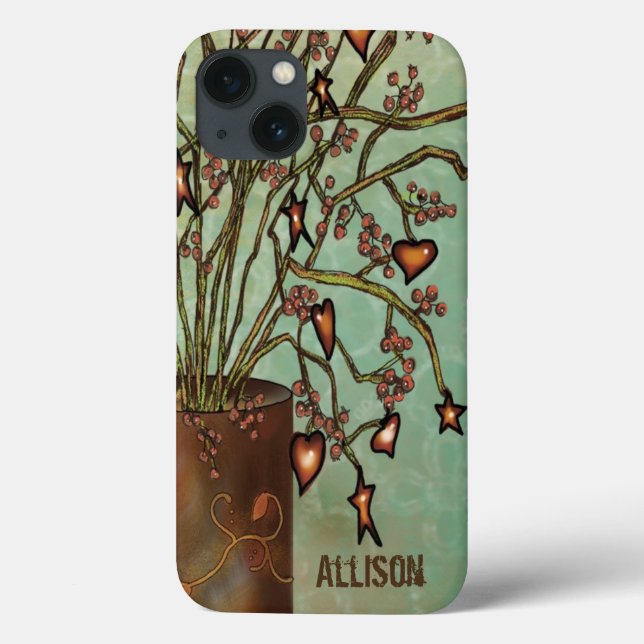 Vintage Vase Art Case-Mate iPhone Hülle (Rückseite)