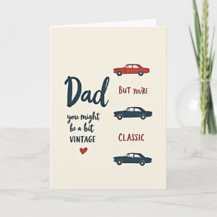 Vintage-Vater-Geburtstagskarte Karte
