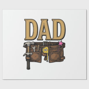 Vintage-Vater-Werkzeuggürtel Vatertag Geschenkpapier