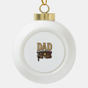 Vintage-Vater-Werkzeuggürtel Vatertag Keramik Kugel-Ornament