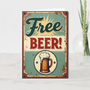 Vintage Vatertag Bierkarte Karte
