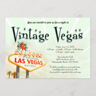 Vintage Vegas-Party Einladung