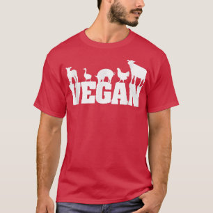 Vintage-Vegetarier Lustiger Vegetarier Retro-Vegan T-Shirt