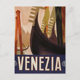 Vintage Venedig Reise Bildpostkarte Postkarte