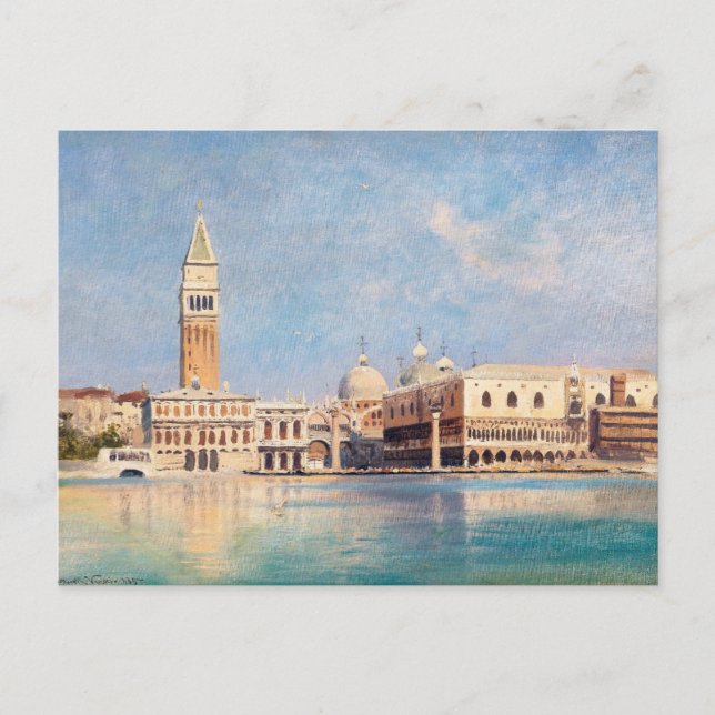 Vintage venezianische Malerei Postkarte (Vorderseite)