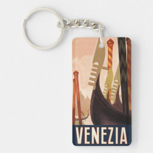 Vintage Venice Italie Gondola Travel
