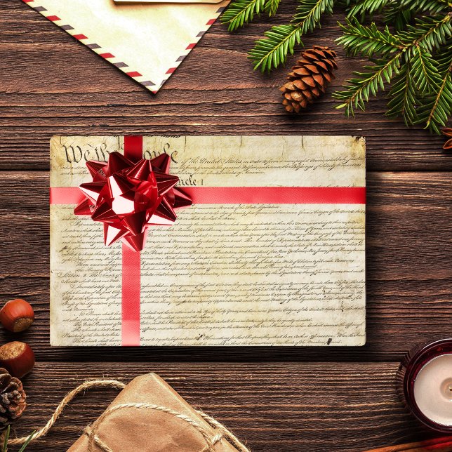 Vintage Verfassung der Vereinten Staaten Geschenkpapier (Von Creator hochgeladen)