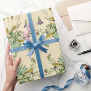 Vintage Vergissmeinnicht-Geschenkpapier Geschenkpapier