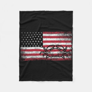 Vintage-Verkauf 4. Juli Männer USA Amerikanische F Fleecedecke