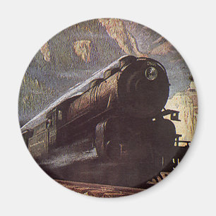 Vintage Verkehr, Bergbahnreise Magnet