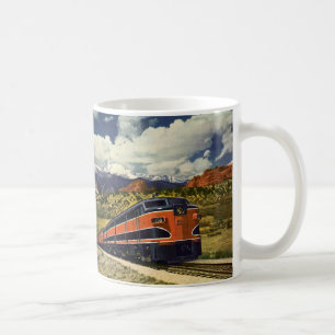 Vintage Verkehr im amerikanischen Westen, Zug 158 Kaffeetasse