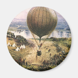 Vintage Verkehrsmittel, Heißluftballon Luftschiffe Magnet
