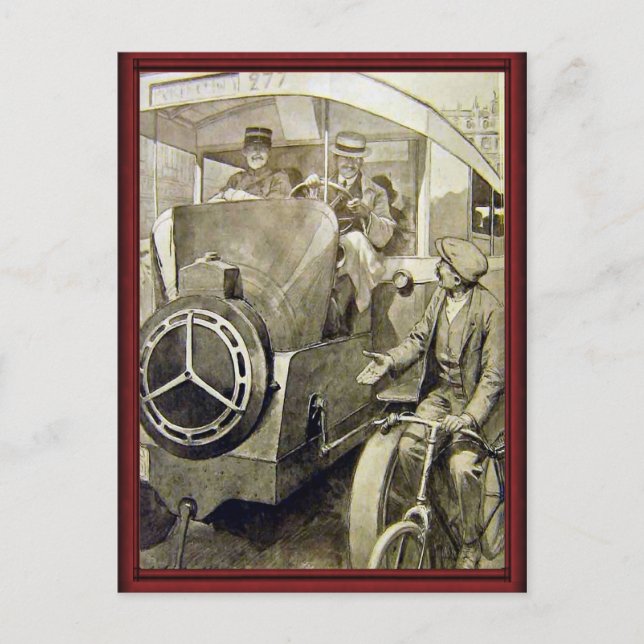 Vintage Verkehrsträger Postkarte (Vorderseite)