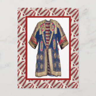 Vintage verkleidete Tracht 3 Postkarte