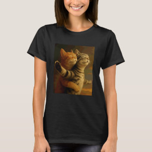 Vintage verrückte Katze lustiges Kätzchen Titanic T-Shirt