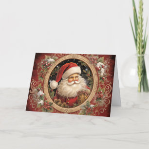 Vintage verzierter Weihnachtsmann Weihnachten