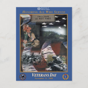 Vintage Veterans day, 2000 - Postkarte