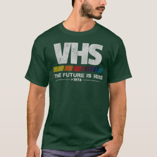Vintage-VHS-Tapete Die Zukunft ist hier T-Shirt