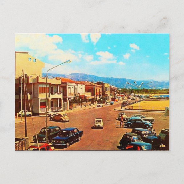 Vintage Via Marina Catona Postkarte (Vorderseite)