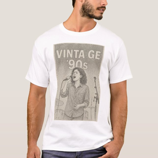 Vintage Vibes der 90er T-Shirt (Vorderseite)