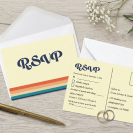 Vintage Vibes RSVP-Karte RSVP Karte