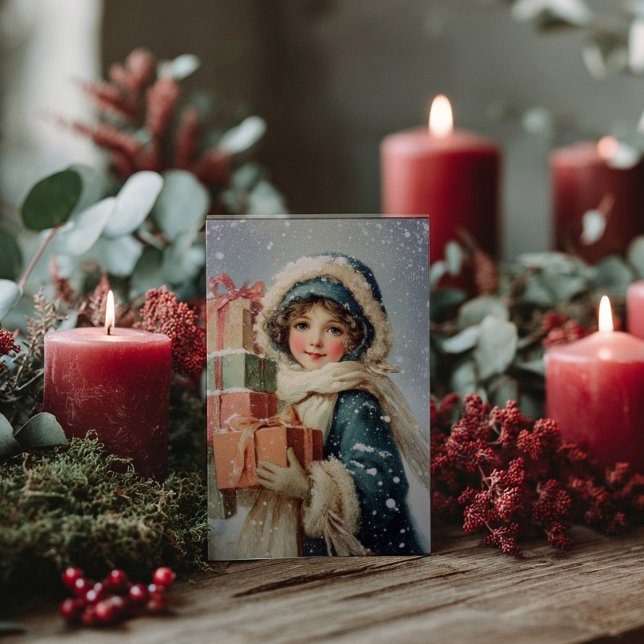 Vintage Victorian Christmas Postcard Postkarte (Von Creator hochgeladen)