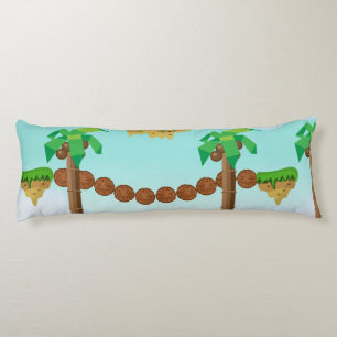 Vintage-Videospiel-Palmen. Seitenschläferkissen