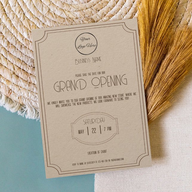 Vintage, vielseitige Boutique Einladung (Von Creator hochgeladen)