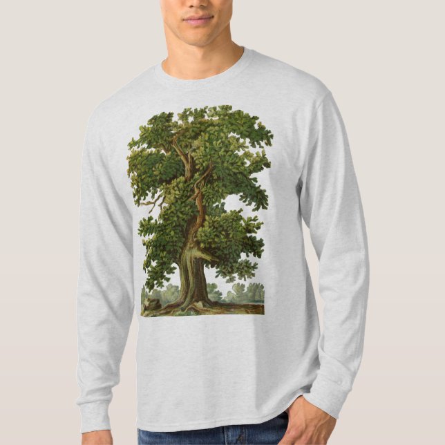 Vintage Vieux Chêne T-shirt Jardinage (Devant)