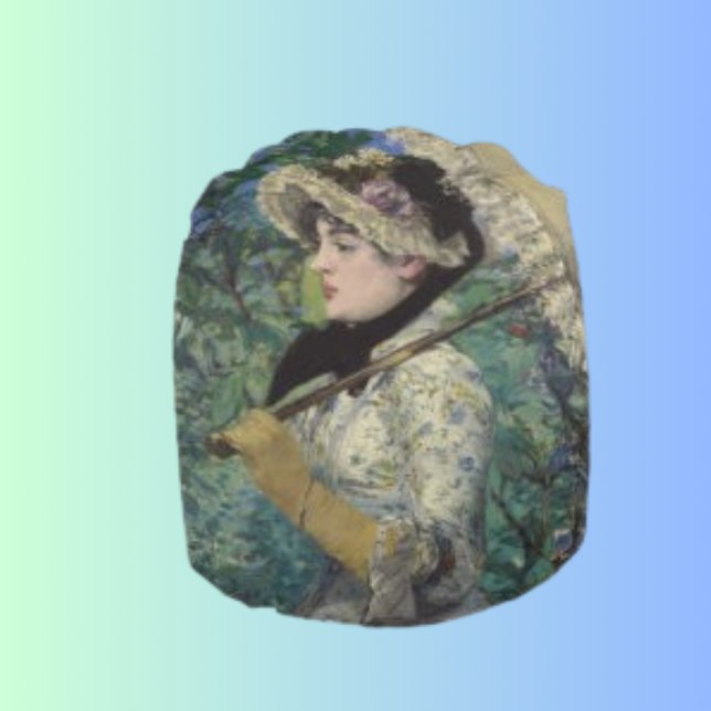 Vintage Viktorianische Dame Umbrella Throw Kissen (Von Creator hochgeladen)