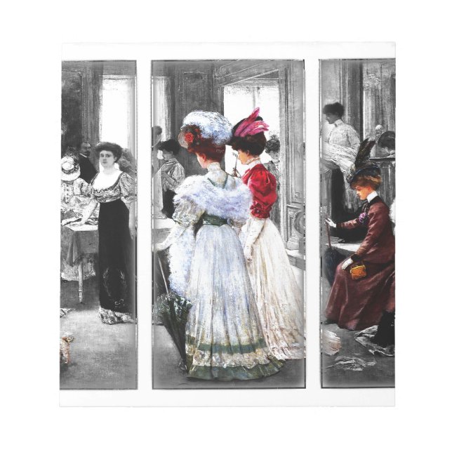 Vintage viktorianische Damen Notizblock (Vorderseite)