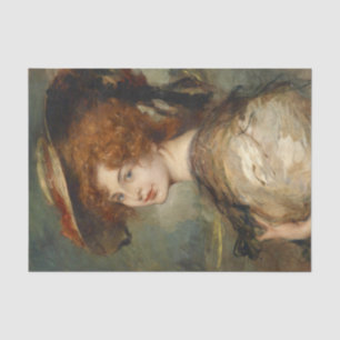 Vintage Viktorianische Edwardian Artwork Seidenpapier