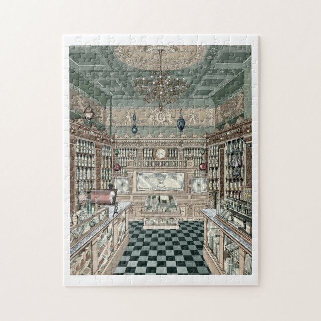 Vintage Viktorianische Era Drugstore Apotheke Kuns (Vertikal)