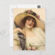 Vintage viktorianische Frau 1900's Postkarte (Vorne/Hinten)
