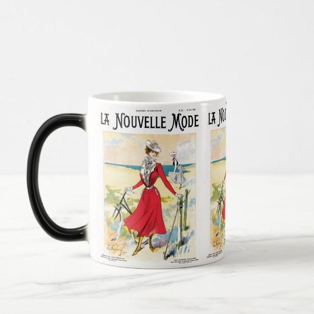 Vintage Viktorianische Frauen Verwandlungstasse (Links)