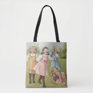 Vintage viktorianische Kinder spielen Blindekuh Tasche