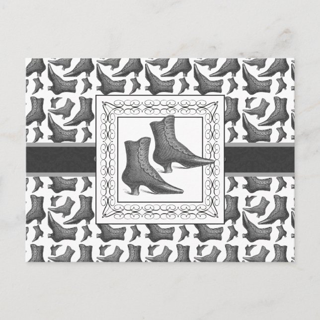 Vintage Viktorianische Mode stimuliert Elegantes M Postkarte (Vorderseite)