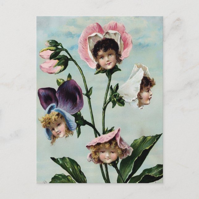 Vintage Viktorianische Postkarte (Vorderseite)