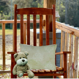 Vintage Viktorianische, rauchgrüne, ausgeblendete  Dekokissen