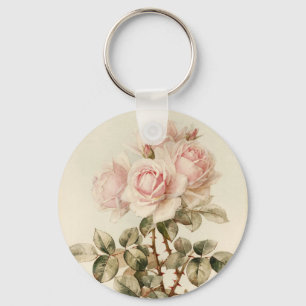 Vintage viktorianische romantische Rosen Schlüsselanhänger