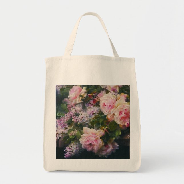 Vintage Viktorianische Rose Tragetasche (Vorne)