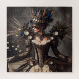 Vintage Viktorianische Steampunk Uhrzeitdame