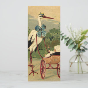 Vintage Viktorianische Storch- und Babyträgt